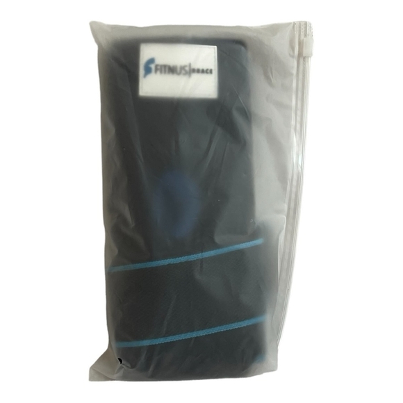 2x Unisex Fitnus Knee Brace Compression Sleeve Adjustable Athletes Knee Support - Picture 5 of 5